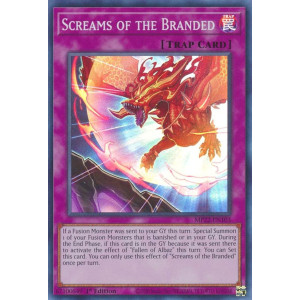 Yu-Gi-Oh TCG MP22-EN103 SR Screams of the Branded Normal Trap