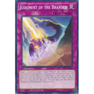 Yu-Gi-Oh TCG MP22-EN104 C Judgment of the Branded Normal Trap