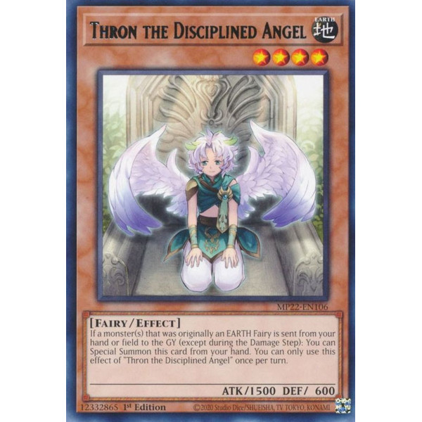 Yu-Gi-Oh TCG MP22-EN106 R Thron the Disciplined Angel Effect Monster
