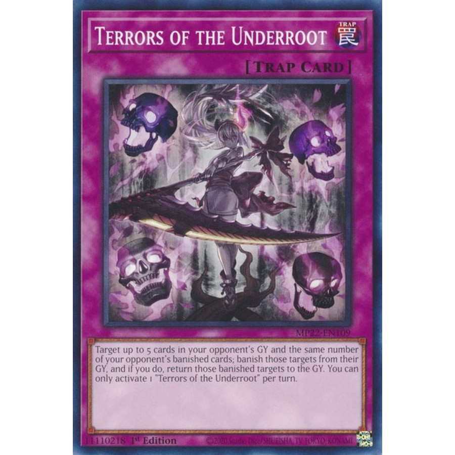 Yu-Gi-Oh TCG MP22-EN109 C Terrors of the Underroot Normal Trap