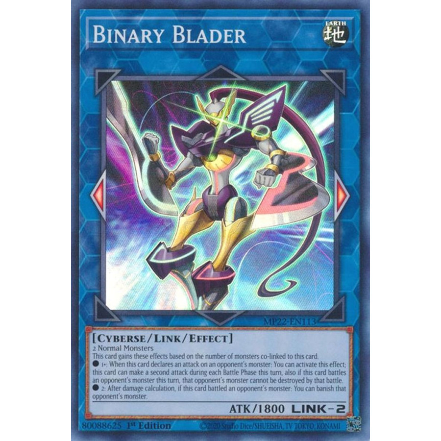 Yu-Gi-Oh TCG MP22-EN113 SR Binary Blader Effect Link Monster