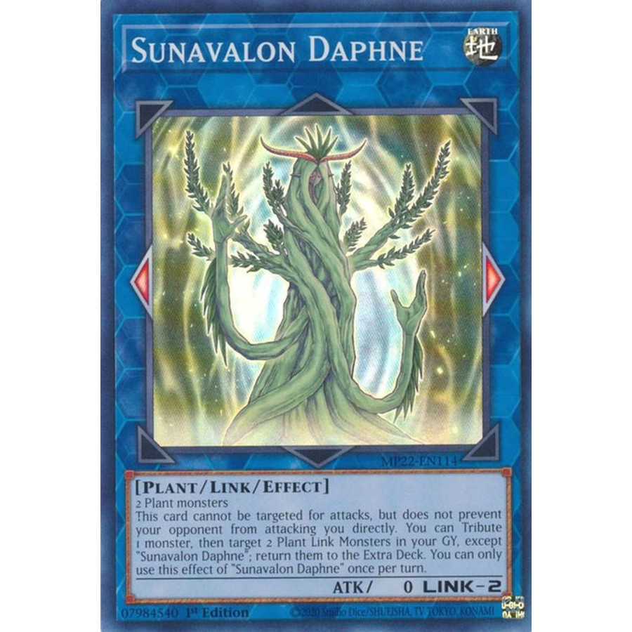 Yu-Gi-Oh TCG MP22-EN114 SR Sunavalon Daphne Effect Link Monster