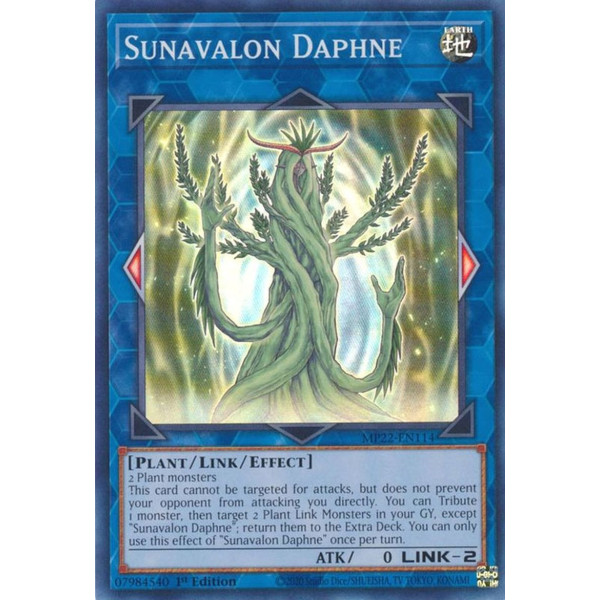 Yu-Gi-Oh TCG MP22-EN114 SR Sunavalon Daphne Effect Link Monster