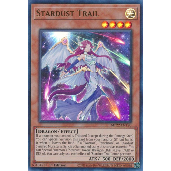 Yu-Gi-Oh TCG MP22-EN120 UR Stardust Trail Effect Monster