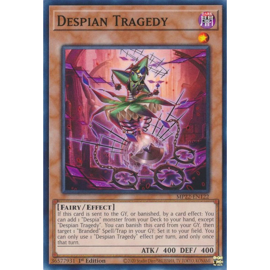 Yu-Gi-Oh TCG MP22-EN122 C Despian Tragedy Effect Monster