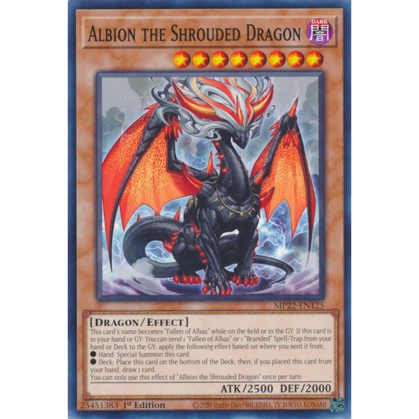 Yu-Gi-Oh TCG MP22-EN125 C Albion the Shrouded Dragon Effect Monster