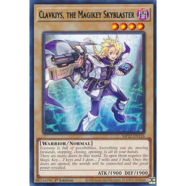 Yu-Gi-Oh TCG MP22-EN126 R Clavkiys, the Magikey Skyblaster Normal Monster