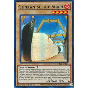 Yu-Gi-Oh TCG MP22-EN127 SR Gunkan Suship Shari Normal Monster