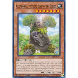 Yu-Gi-Oh TCG MP22-EN134 C Carpiponica, Mystical Beast of the Forest Effect Monster