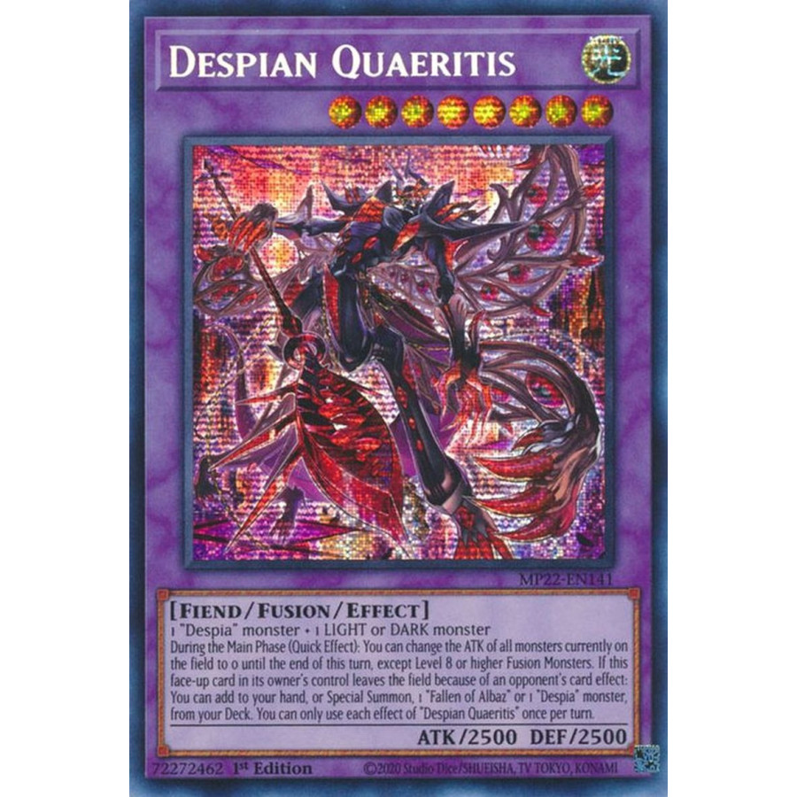 Yu-Gi-Oh TCG MP22-EN141 PSE Despian Quaeritis Effect Fusion Monster