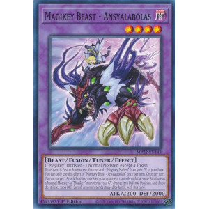 Yu-Gi-Oh TCG MP22-EN143 C Magikey Beast - Ansyalabolas Effect Tuner Fusion Monster