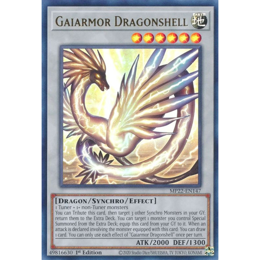 Yu-Gi-Oh TCG MP22-EN147 UR Gaiarmor Dragonshell Effect Synchro Monster
