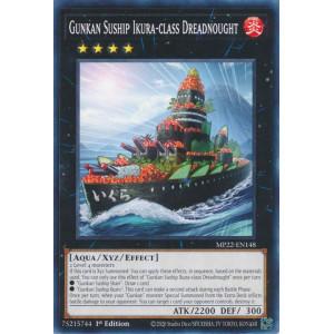 Yu-Gi-Oh TCG MP22-EN148 C Gunkan Suship Ikura-class Dreadnought Effect Xyz Monster