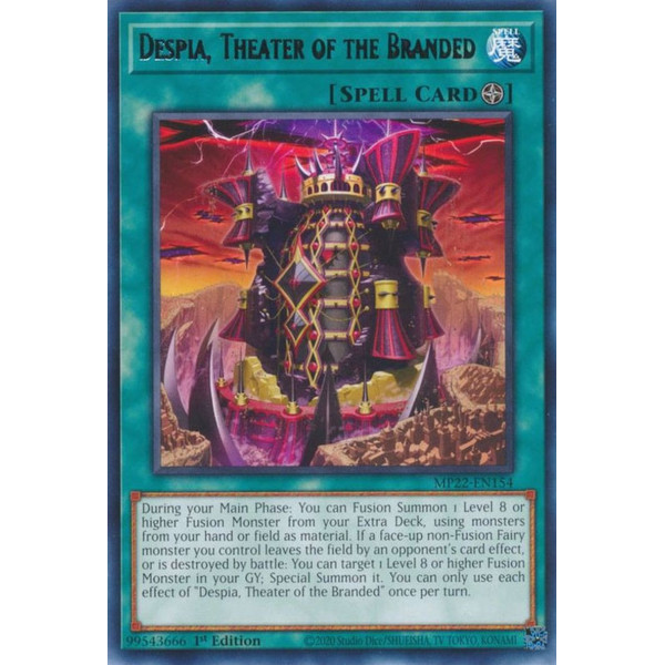 Yu-Gi-Oh TCG MP22-EN154 R Despia, Theater of the Branded Field Spell