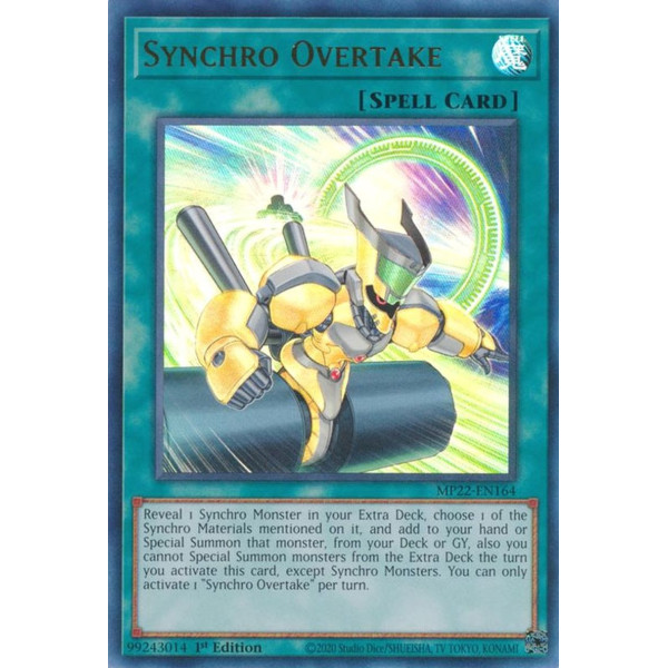 Yu-Gi-Oh TCG MP22-EN164 UR Synchro Overtake Normal Spell