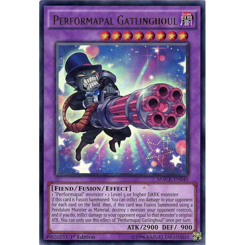 MACR-EN040 Performapal Gatlinghoul Ultra Rare Yu-Gi-Oh Card 1st Edition New