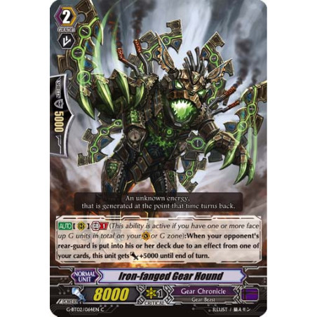 Vanguard_TCG_card_G-BT02_064EN_C_Iron-fanged_Gear_Hound_Soaring_Ascent_of_Gale_Blossom