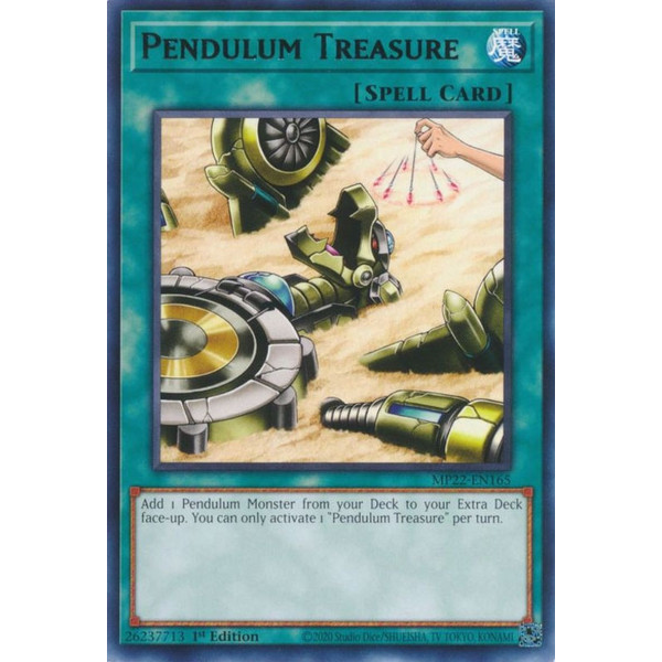 Yu-Gi-Oh TCG MP22-EN165 R Pendulum Treasure Normal Spell