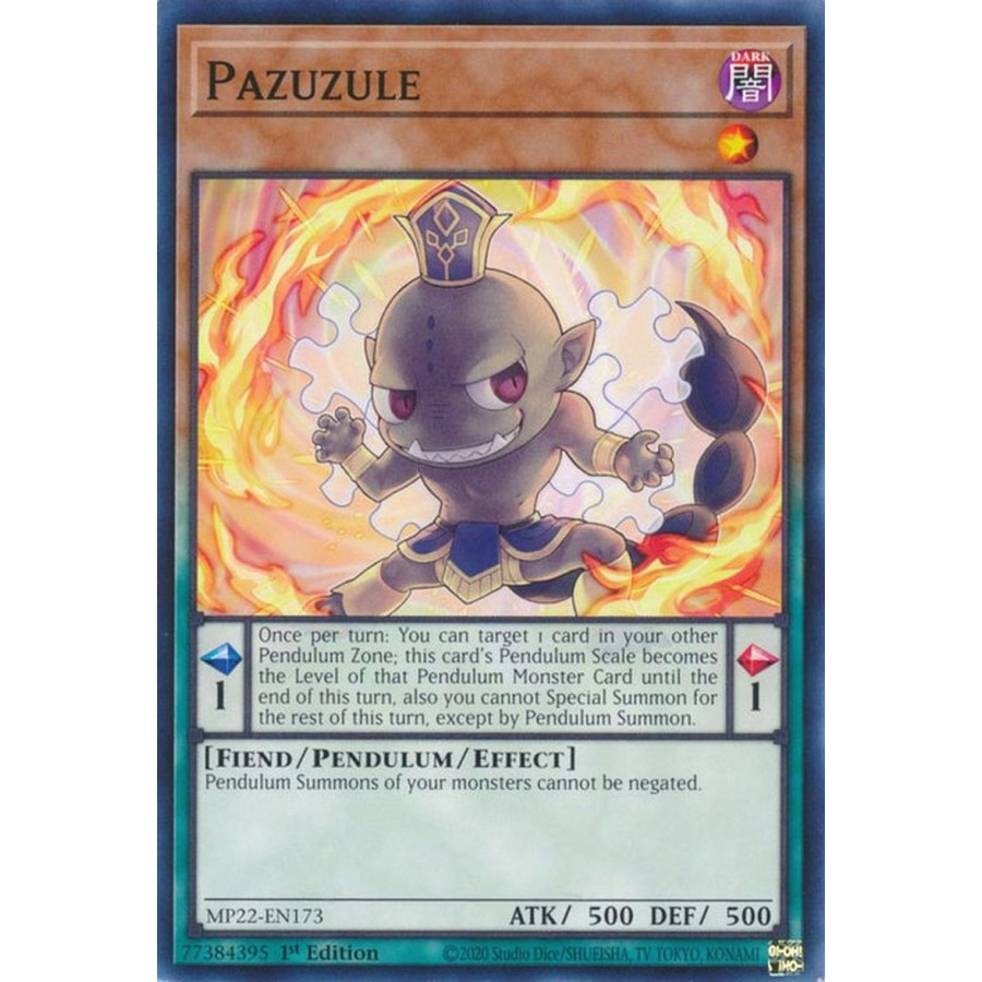Yu-Gi-Oh TCG MP22-EN173 C Pazuzule Effect Pendulum Monster