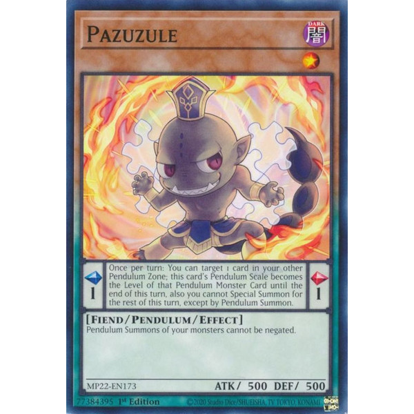 Yu-Gi-Oh TCG MP22-EN173 C Pazuzule Effect Pendulum Monster