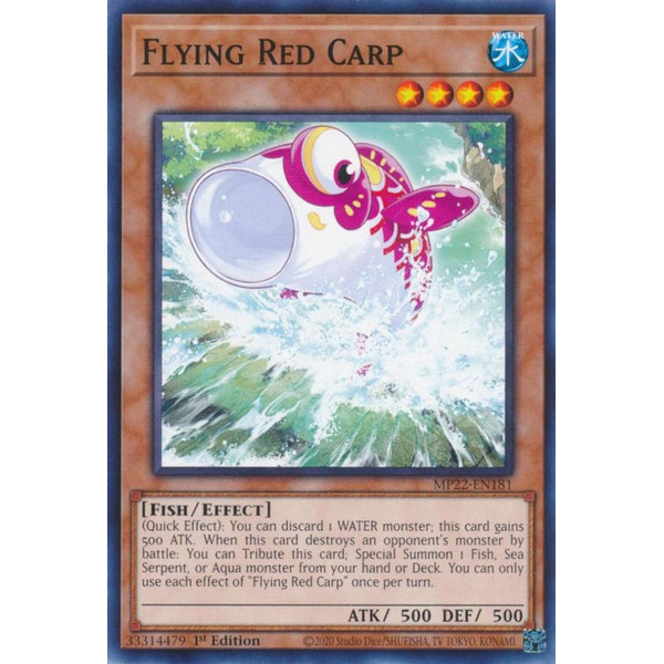 Yu-Gi-Oh TCG MP22-EN181 C Flying Red Carp Effect Monster