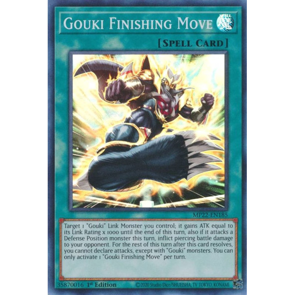 Yu-Gi-Oh TCG MP22-EN185 SR Gouki Finishing Move Normal Spell