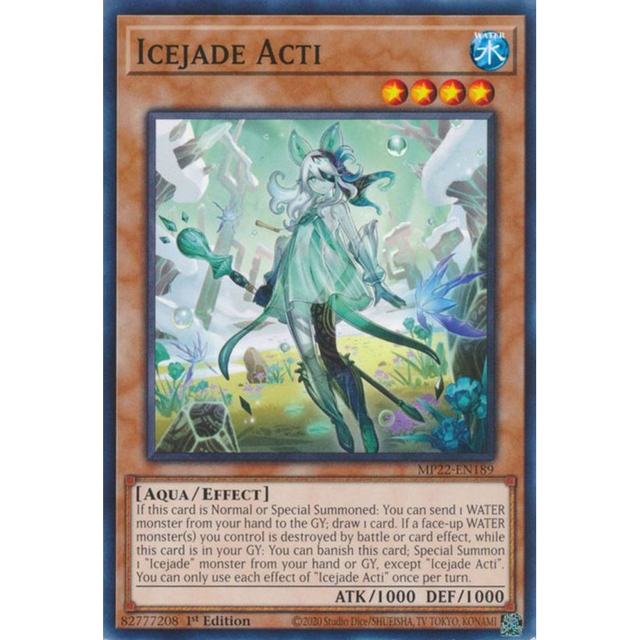 Yu-Gi-Oh TCG MP22-EN189 C Icejade Acti Effect Monster