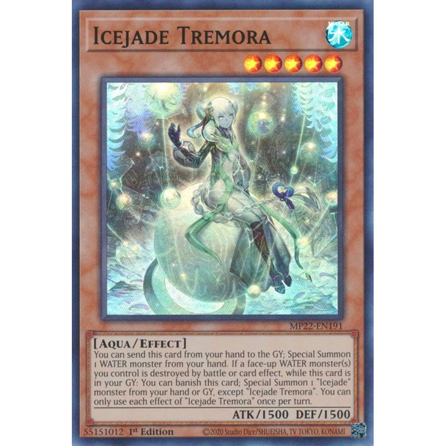 Yu-Gi-Oh TCG MP22-EN191 SR Icejade Tremora Effect Monster