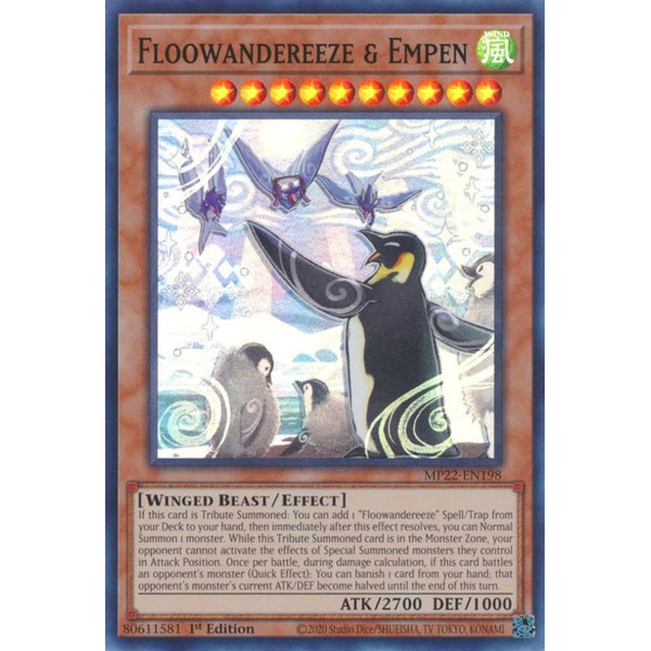 Yu-Gi-Oh TCG MP22-EN198 SR Floowandereeze & Empen Effect Monster