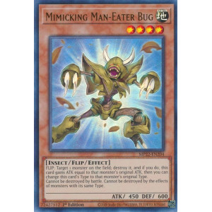 Yu-Gi-Oh TCG MP22-EN204 UR Mimicking Man-Eater Bug Flip monster