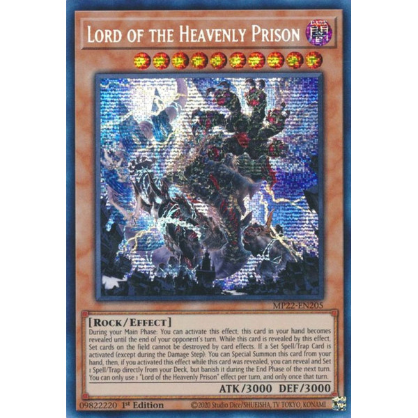 Yu-Gi-Oh TCG MP22-EN205 PSE Lord of the Heavenly Prison Effect Monster