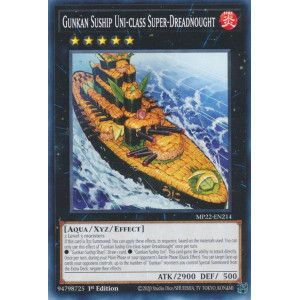 Yu-Gi-Oh TCG MP22-EN214 C Gunkan Suship Uni-class Super-Dreadnought Effect Xyz Monster