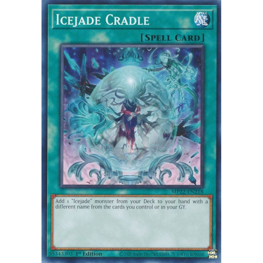 Yu-Gi-Oh TCG MP22-EN218 C Icejade Cradle Normal Spell