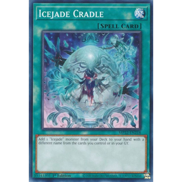 Yu-Gi-Oh TCG MP22-EN218 C Icejade Cradle Normal Spell