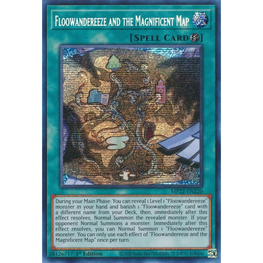 Yu-Gi-Oh TCG MP22-EN220 PSE Floowandereeze and the Magnificent Map Field Spell
