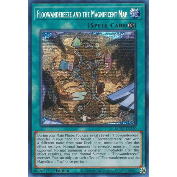 Yu-Gi-Oh TCG MP22-EN220 PSE Floowandereeze and the Magnificent Map Field Spell