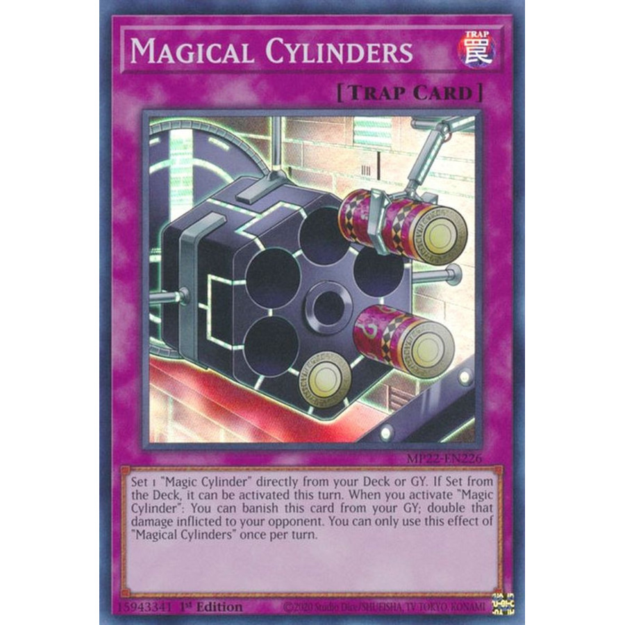 Yu-Gi-Oh TCG MP22-EN226 SR Magical Cylinders Normal Trap