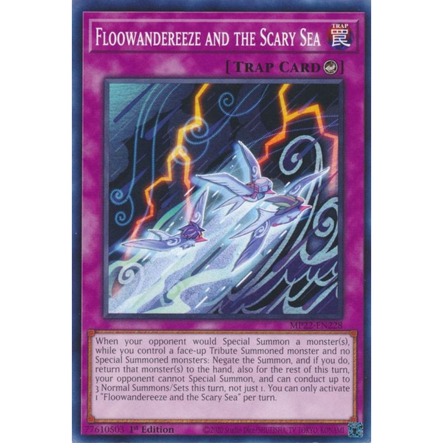 Yu-Gi-Oh TCG MP22-EN228 C Floowandereeze and the Scary Sea Counter Trap
