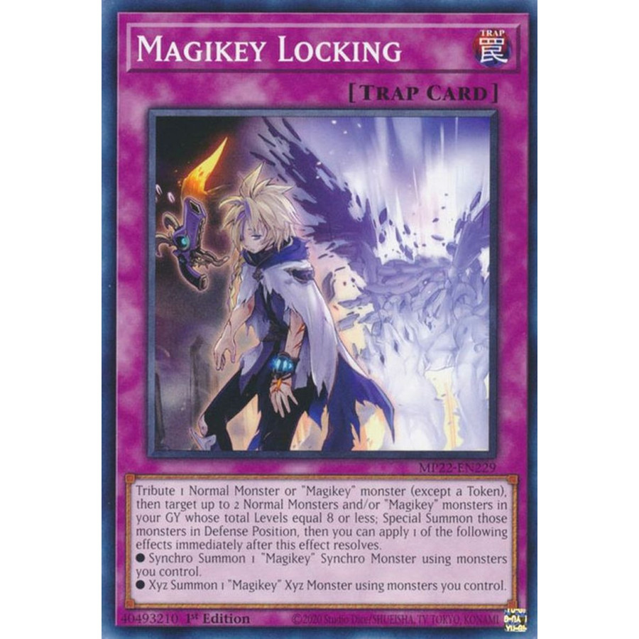 Yu-Gi-Oh TCG MP22-EN229 C Magikey Locking Normal Trap