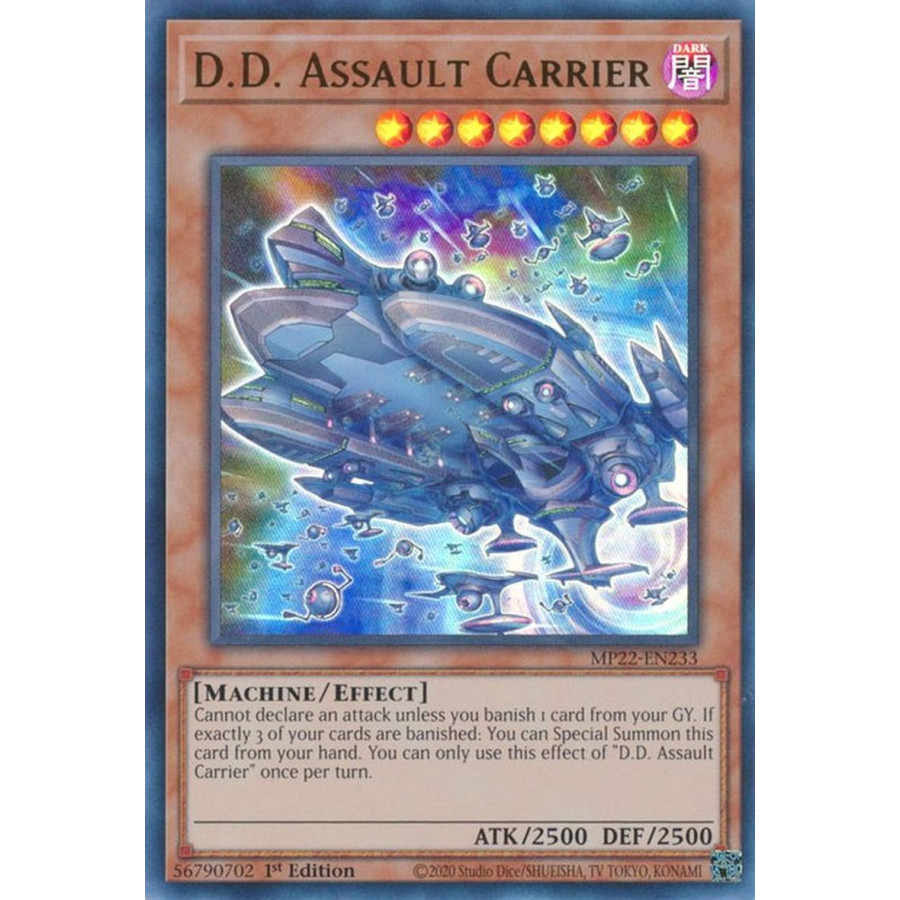 Yu-Gi-Oh TCG MP22-EN233 UR D.D. Assault Carrier Effect Monster