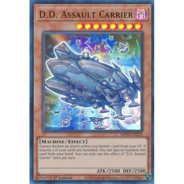 Yu-Gi-Oh TCG MP22-EN233 UR D.D. Assault Carrier Effect Monster