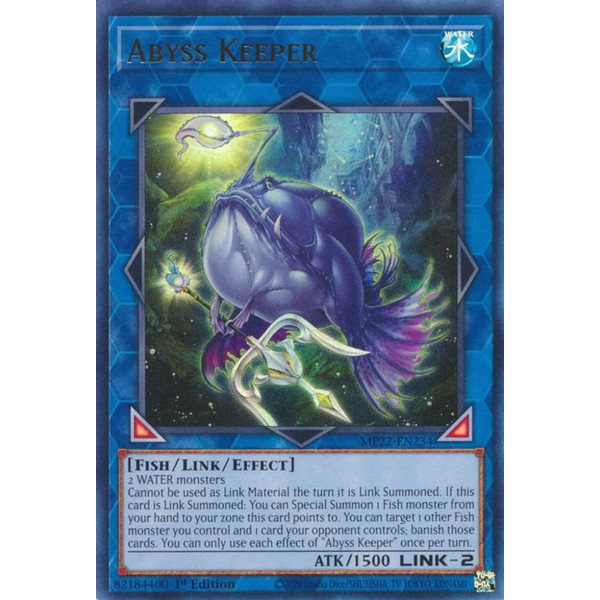 Yu-Gi-Oh TCG MP22-EN234 UR Abyss Keeper Effect Link Monster