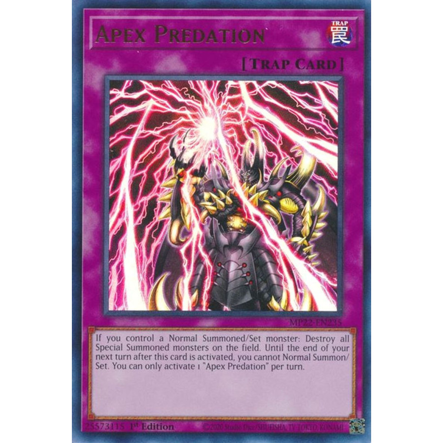 Yu-Gi-Oh TCG MP22-EN235 UR Apex Predation Normal Trap