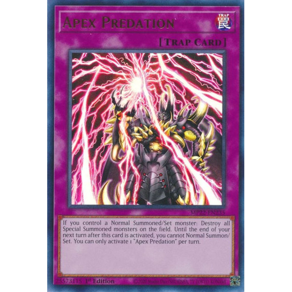 Yu-Gi-Oh TCG MP22-EN235 UR Apex Predation Normal Trap