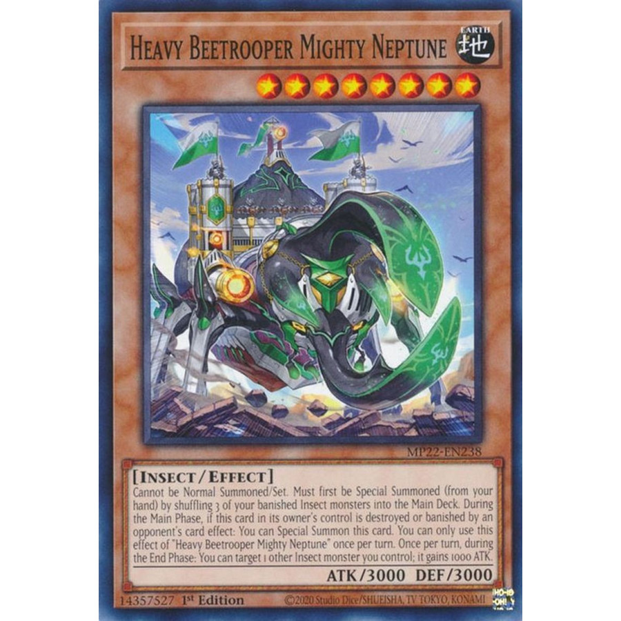 Yu-Gi-Oh TCG MP22-EN238 C Heavy Beetrooper Mighty Neptune Effect Monster
