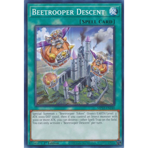 Yu-Gi-Oh TCG MP22-EN240 C Beetrooper Descent Normal Spell