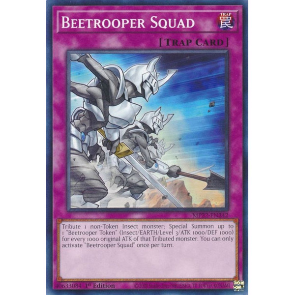 Yu-Gi-Oh TCG MP22-EN242 C Beetrooper Squad Normal Trap
