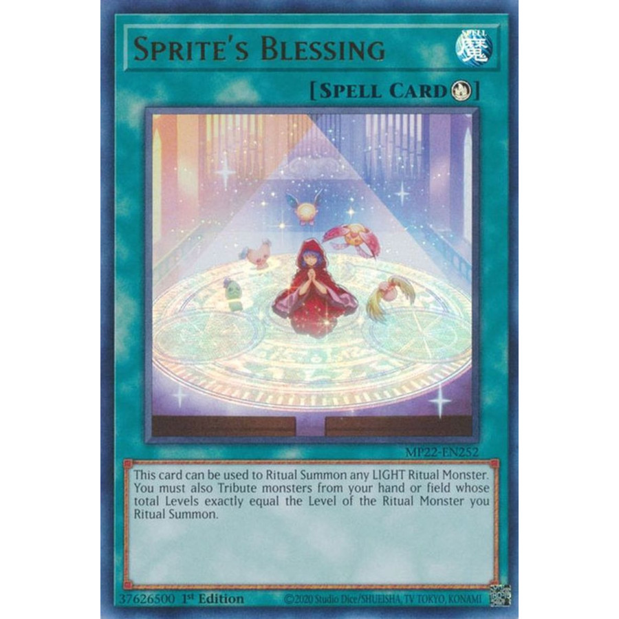 Yu-Gi-Oh TCG MP22-EN252 UR Sprite's Blessing Ritual Spell