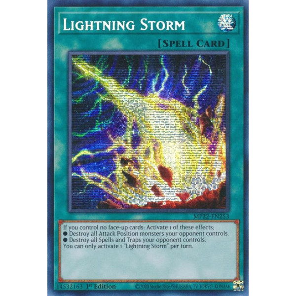 Yu-Gi-Oh TCG MP22-EN253 PSE Lightning Storm Normal Spell