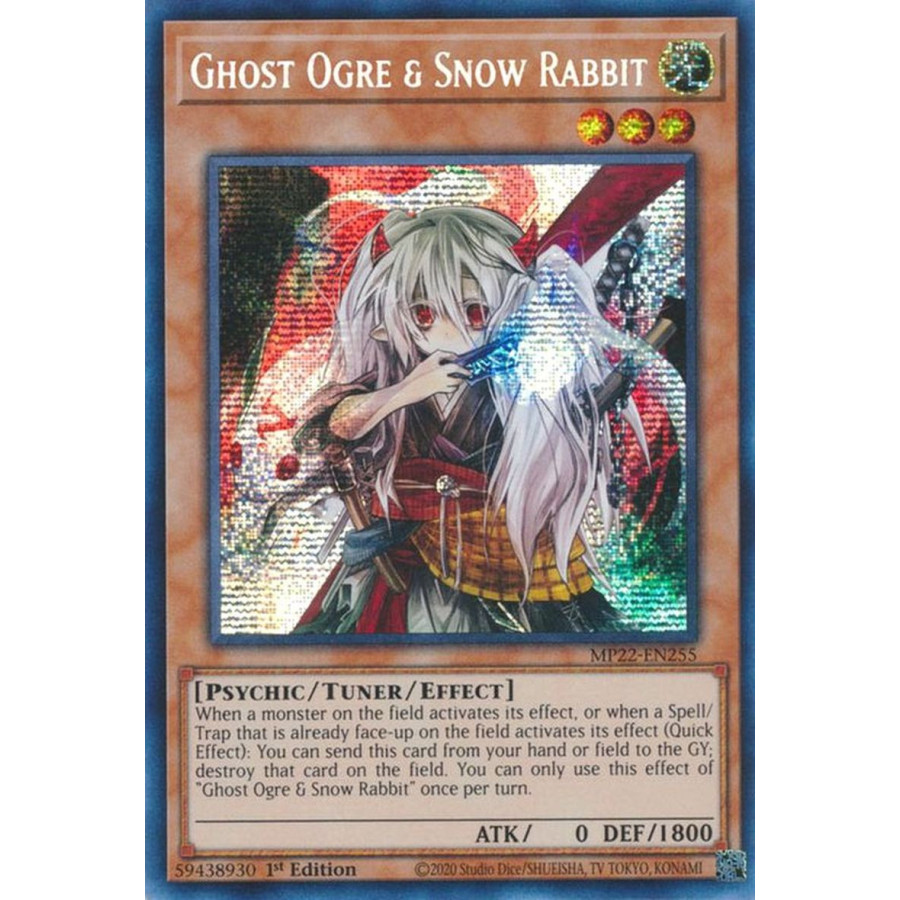 Yu-Gi-Oh TCG MP22-EN255 PSE Ghost Ogre & Snow Rabbit Effect Tuner monster